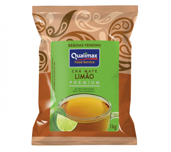 chá mate premium sabor limão qualimax